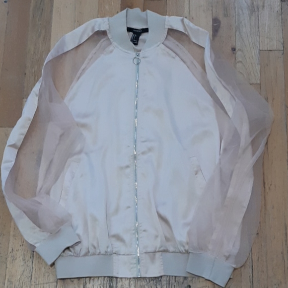 Forever 21 Jackets & Blazers - Organza & Satin Bomber